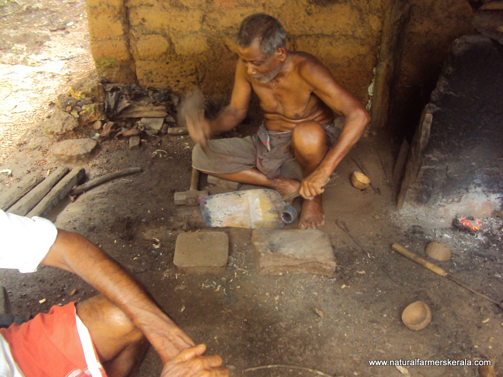 Traditional Blacksmith Gopalattan in his Workshop