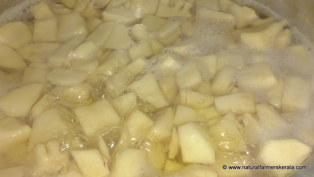 boil bamboo shoot pieces