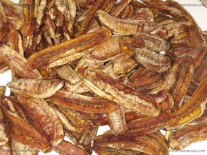 dehydrated banana strips