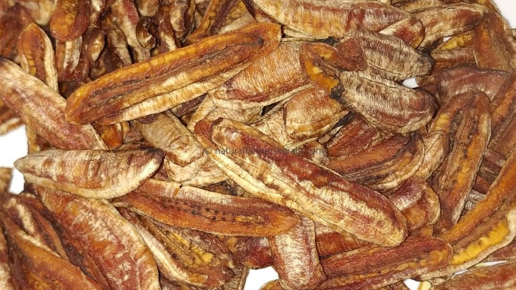 dehydrated banana strips