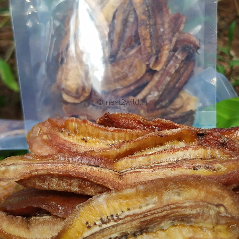 dehydrated naturally ripened banana strips Natural Farmers Kerala